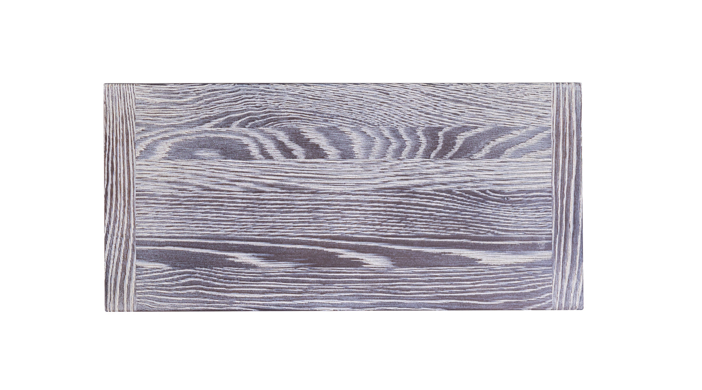 72x38"/104" Sonoma Teak Extension Dining Table, Brushed-Textured Sun Bleached Finish.