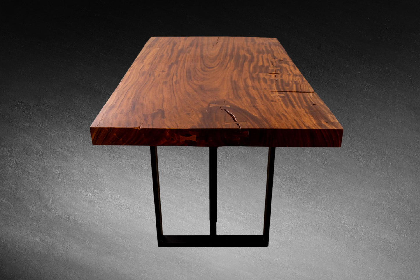 Acacia Slab 71x39" Mission Edge, Smooth-Texture Milk Chocolate Finish