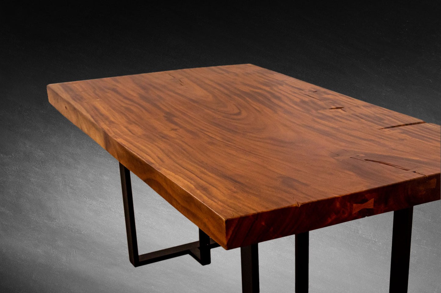 Acacia Slab 71x39" Mission Edge, Smooth-Texture Milk Chocolate Finish
