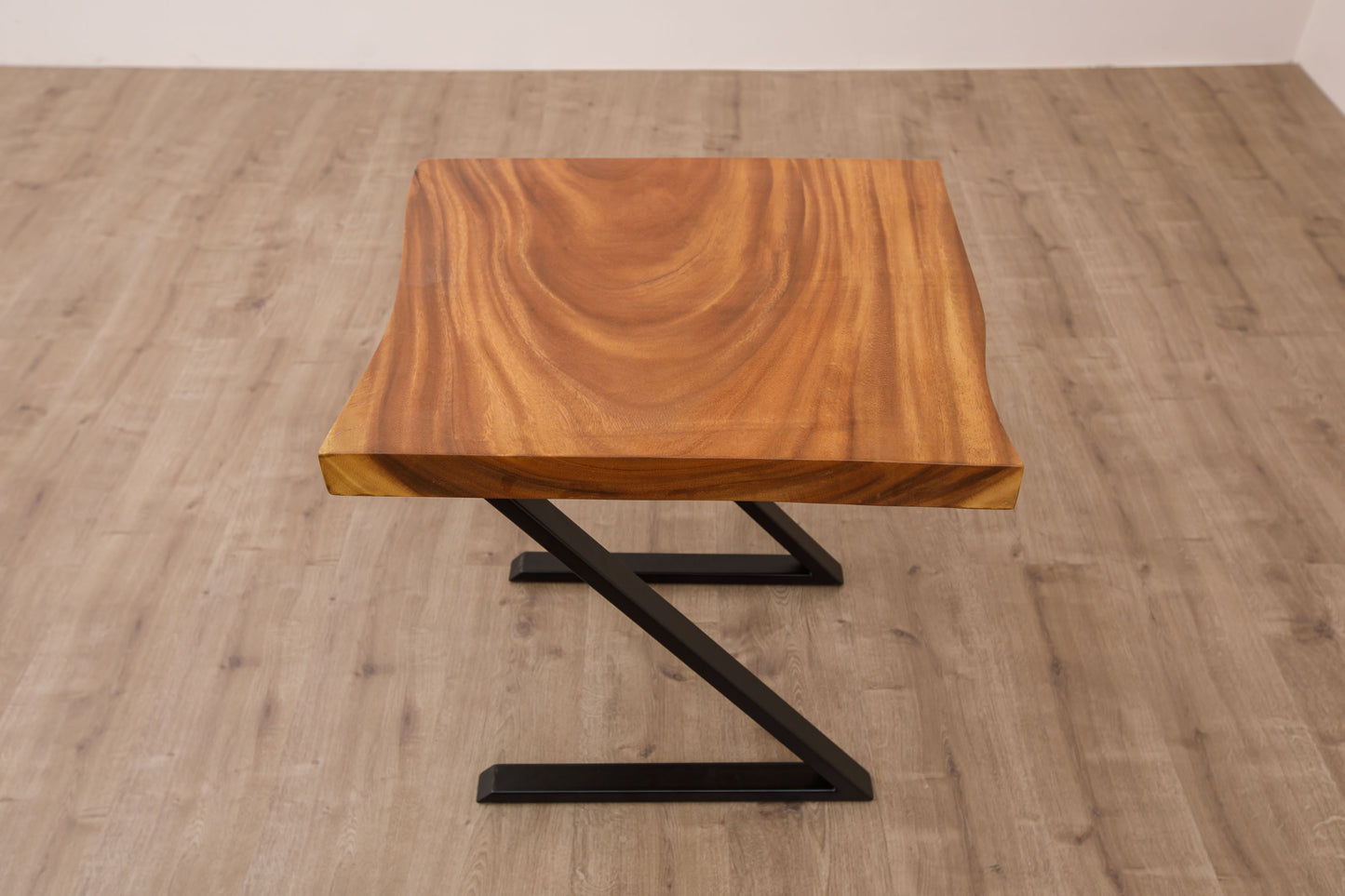 30x30" Acacia Live Edge Side Table, Smooth-Texture Natural Finish