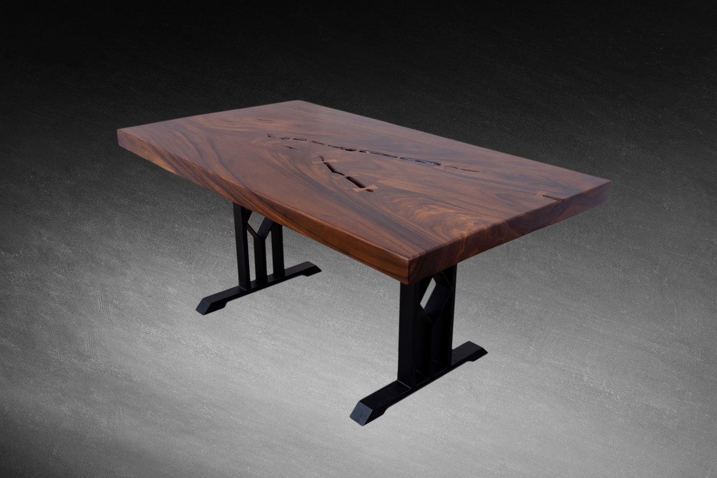 Acacia Slab 71x39" Mission Edge, Smooth-Texture Milk Chocolate Finish
