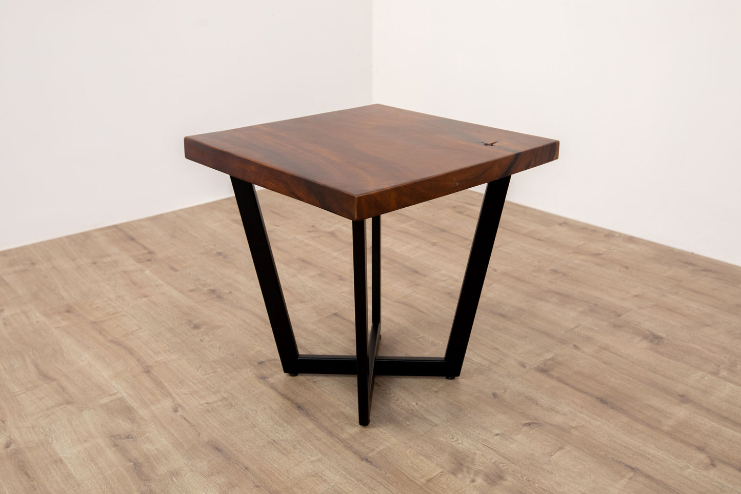 24x24" Acacia Mission Edge Box Leg, Smooth-Texture Milk Chocolate Finish