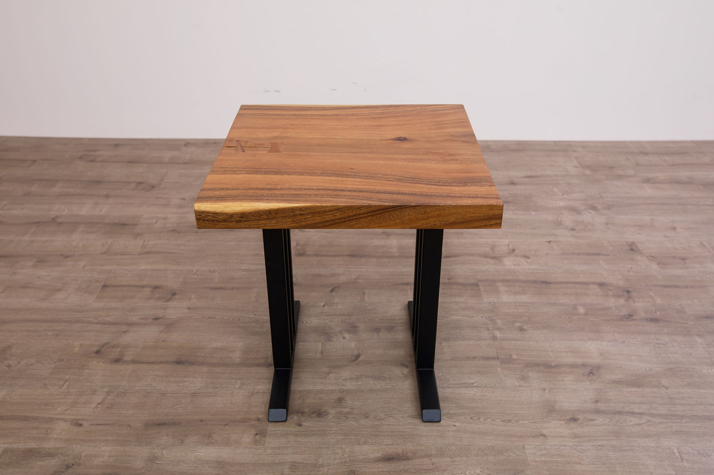 30x30" Acacia Mission Edge Side Table, Smooth-Texture Natural Finish