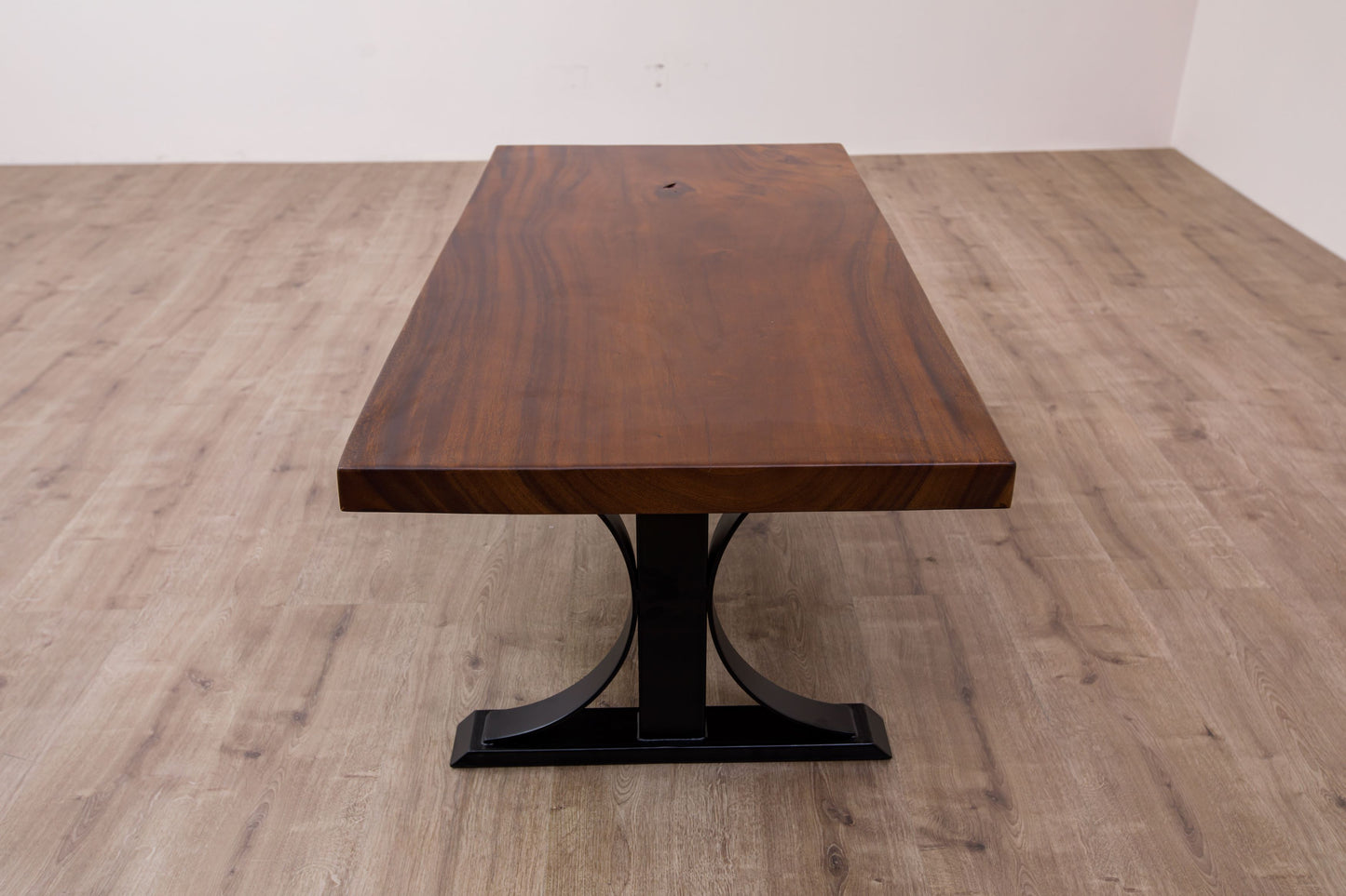 48x30" Acacia Mission Edge Coffee Table, Smooth-Texture Milk Chocolate Finish